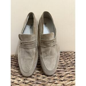 Moccasins Leather Shoes Men Beige US12 Old Money Preppy